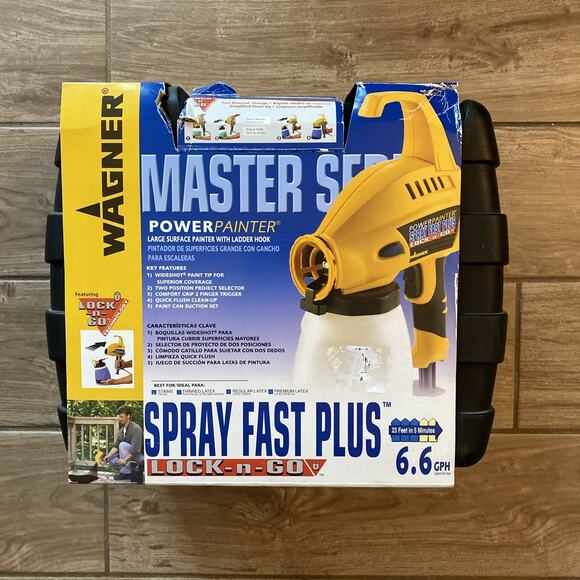 WAGNER 0518144 - Power Painter Spray Fast Plush 6.6 GPH W/CASE Open Box - Picture 1 of 5